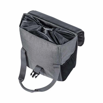Basil GO - single bicycle bag - 16 liter - grey