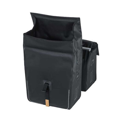 Basil Urban Dry - Doppeltasche MIK – 45 Liter – schwarz