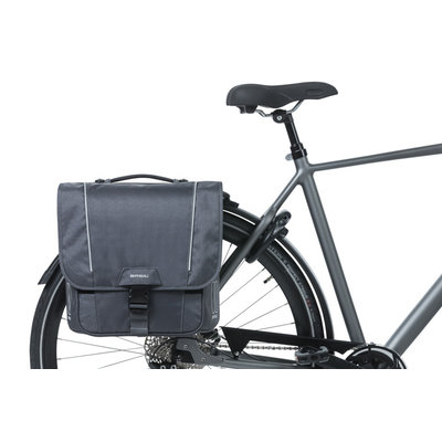 Basil Sport Design - dubbele fietstas MIK – 32 liter - grijs