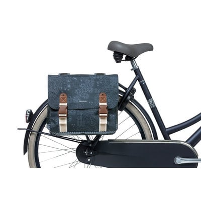 Basil Bohème - double bicycle bag - 35 liter - blue