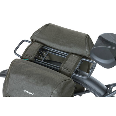 Basil Discovery 365D - doppelte Fahrradtasche M - 22 Liter - schwarz melee