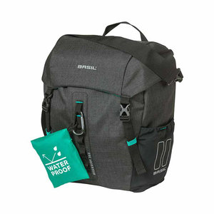 Basil Discovery 365D - enkele fietstas M - 9 liter - zwart melee