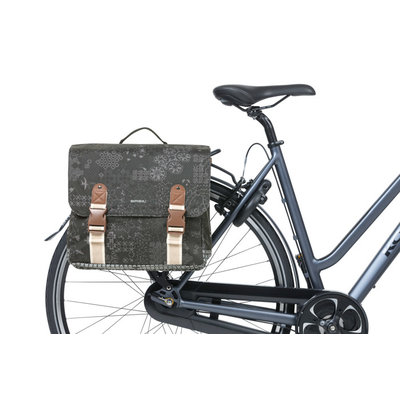 Basil Bohème MIK - doppelte Fahrradtasche - 28 Liter - schwarz