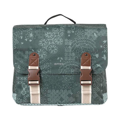 Basil Bohème MIK - double bicycle bag - 35 liter - green