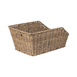 Basil Cento Rattan Look - bicycle basket - rear - light brown