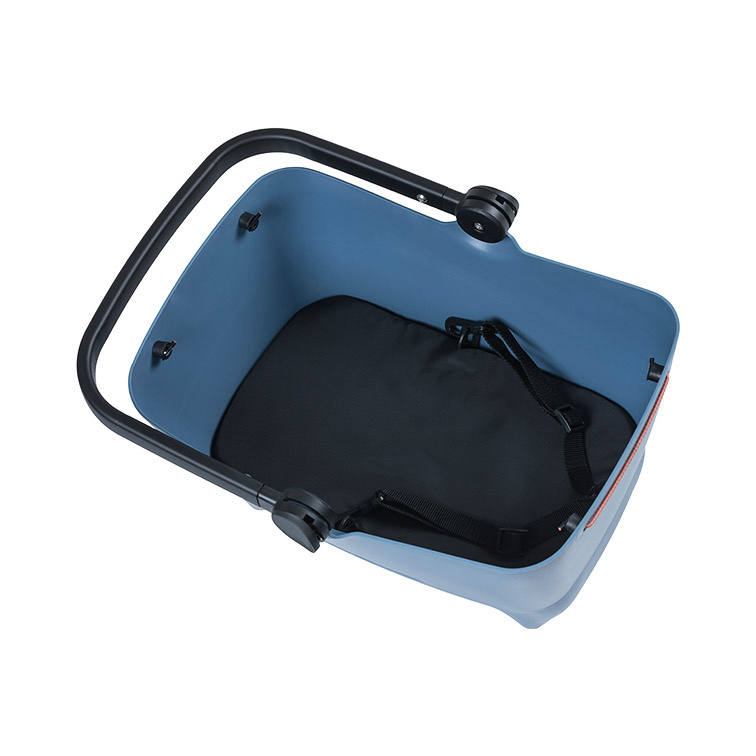 Basil Buddy bicycle dog basket faded denim Basil