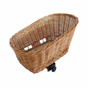 Basil Pasja - hondenfietsmand - medium - 45 cm - achtermand – natural