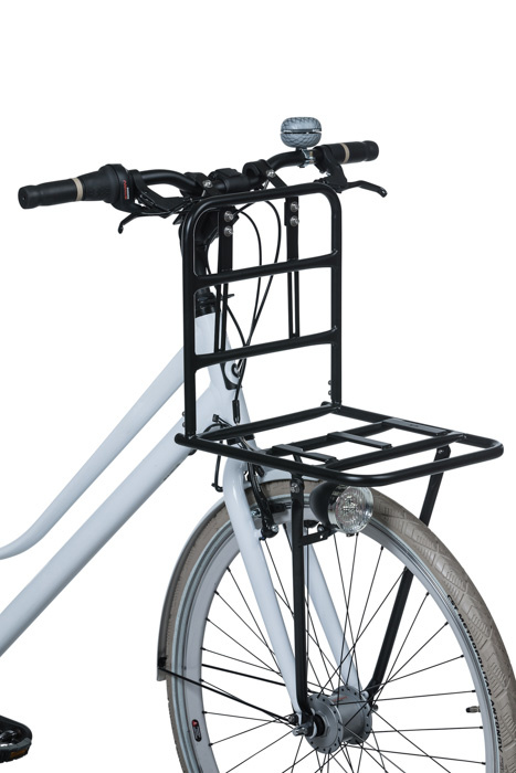 Wheel Bicycle Front Rack Black 22 15 20cm Aluminum for Mounting to 