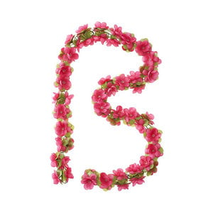 Flower Garland - fuchsia