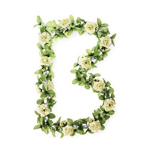 Roses Flower Garland - white