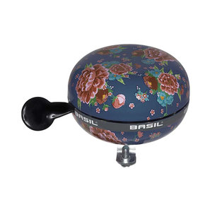 Basil Bloom - bicycle bell - 80 mm - blue with flowers