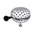 Polkadot - bicycle bell - white / black