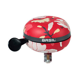 Basil Magnolia - bicycle bell - 80 mm - poppy red