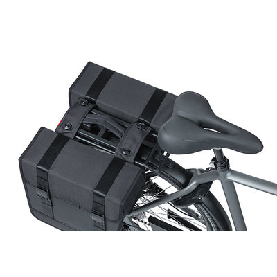 Basil Tour Waterproof - double pannier bag MIK - 28 litres - black