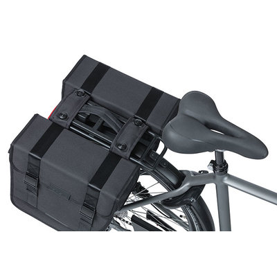 Basil Tour - double pannier bag MIK - 28 litres - black