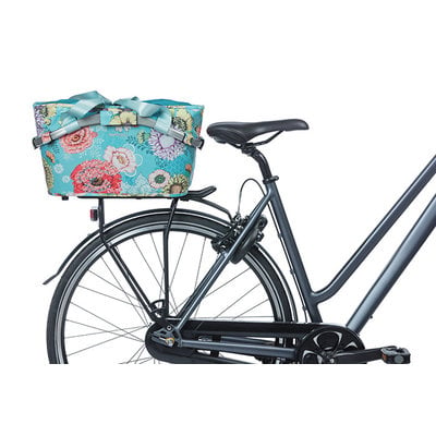 Basil Bloom Field Carry all MIK - bicycle basket - rear - blue