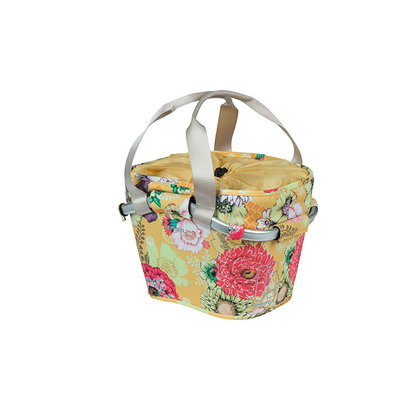 Basil Bloom Field Carry all KF - bicycle basket - front - yellow