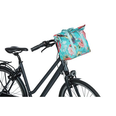 Basil Bloom Field - bicycle handbag - 8-11 liter - front/rear - blue