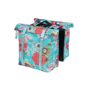 Basil Bloom Field - double pannier bag MIK - 28-35 litres - blue