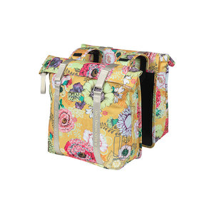 Basil Bloom Field - double pannier bag - 28-35 litres - yellow