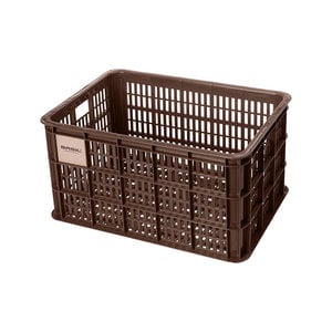 Basil Crate L - bicycle crate - 40 litres - brown