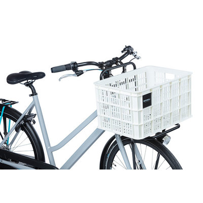 Basil Crate L - fietskrat - 40 liter - wit