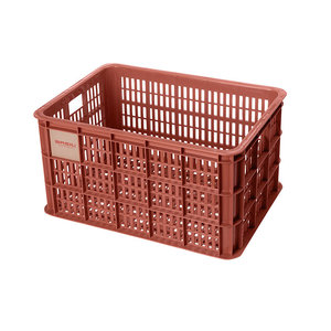 Basil Crate L - bicycle crate - 40 litres - red