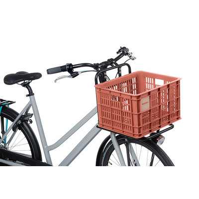 Basil Crate M - bicycle crate - 27 litres - red