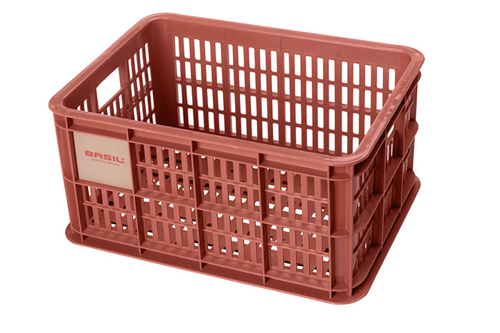 Basil Crate S - fietskrat - 17.5 liter - rood - Basil