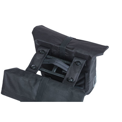 Basil City - double pannier bag MIK - 28-32 litres - black