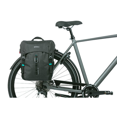 Basil Discovery 365D - enkele fietstas L - 18 liter - zwart