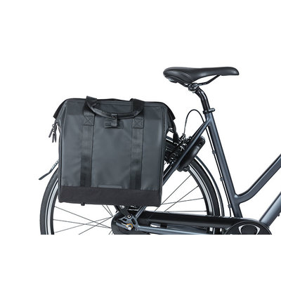 Basil Grand Tarpaulin - bicycle shopper - 19 Litres - black