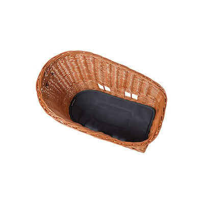 Basil Pasja - dog bicycle basket MIK - large- 50 cm - rear - natural