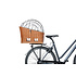 Basil Pasja - dog bicycle basket MIK - large- 50 cm - rear - natural