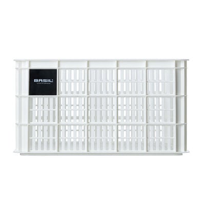 Basil bicycle crate L - large - 40 litres - white