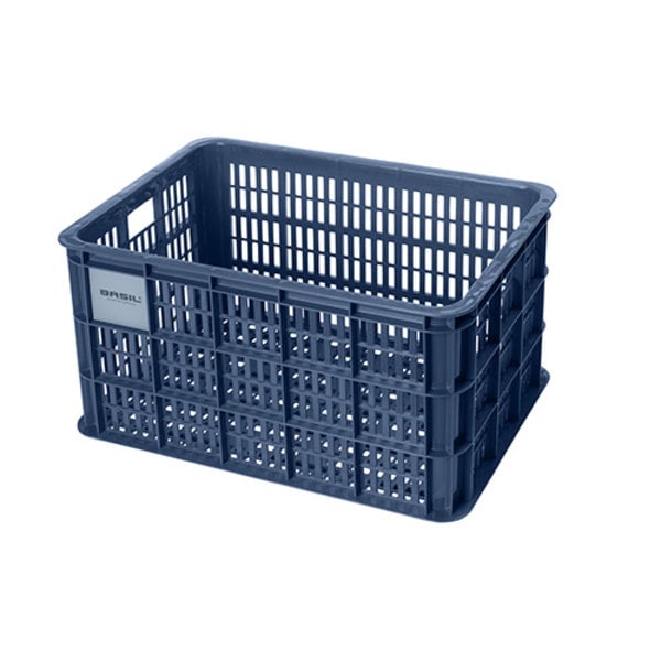 Crate L - bicycle crate - blue