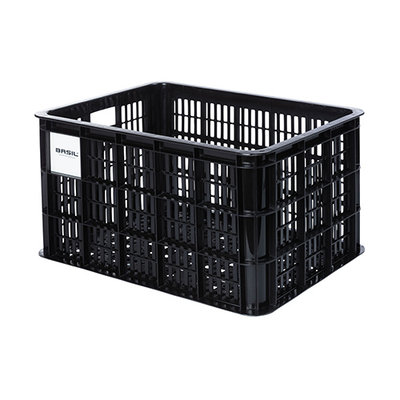 Basil bicycle crate L - large - 40 litres - black