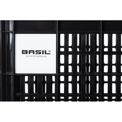 Basil bicycle crate M MIK - medium - 29.5 litres - black