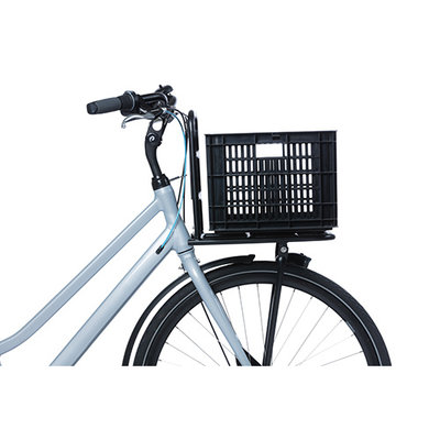 Basil bicycle crate M MIK - medium - 29.5 litres - black