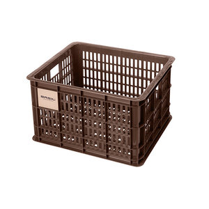 Basil bicycle crate M - medium - 29.5 litres - brown