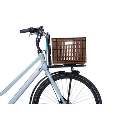 Basil bicycle crate M - medium - 29.5 litres - brown