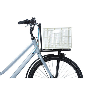 Basil Fahrradkiste M - medium - 29.5 Liter - weiss