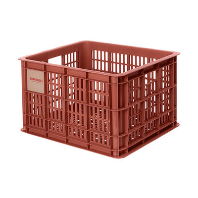 Basil bicycle crate M - medium - 29.5 litres - red