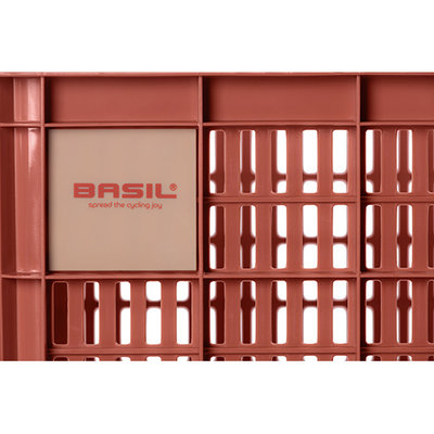 Basil bicycle crate M - medium - 29.5 litres - red