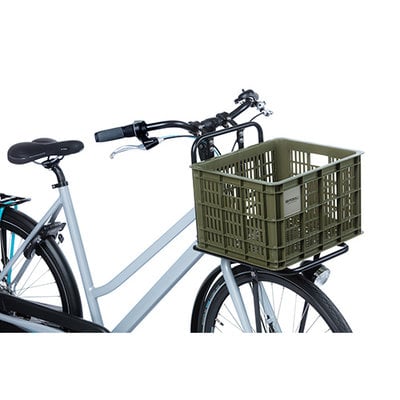 Basil bicycle crate M - medium - 29.5 litres - green