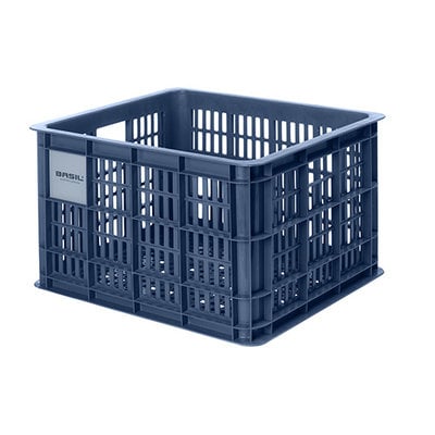 Basil bicycle crate M - medium - 29.5 litres - blue