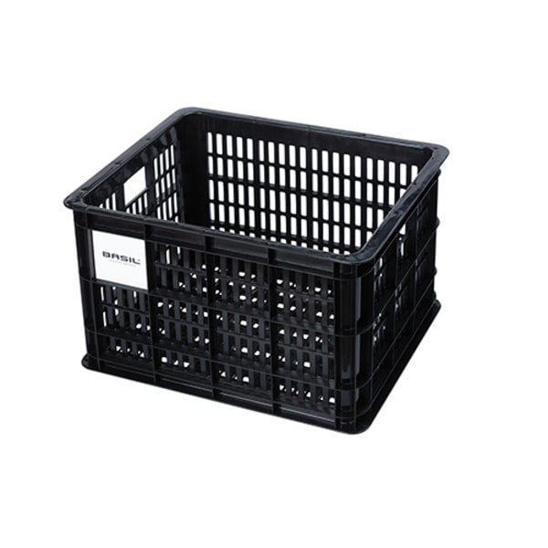 Crate M - bicycle crate - black