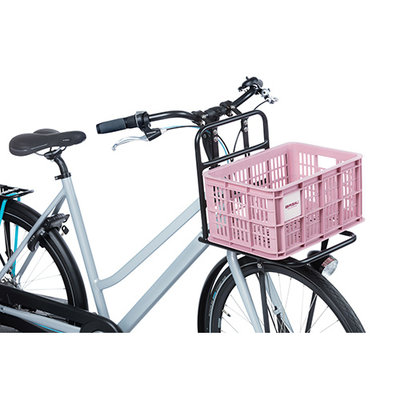 Basil bicycle crate S - small - 17.5 litres - pink