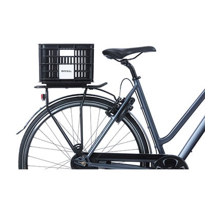 Basil bicycle crate MIK S - small - 17.5 litres - black