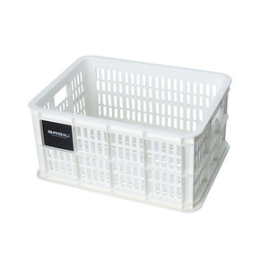 Basil bicycle crate S - small - 17.5 litres - white